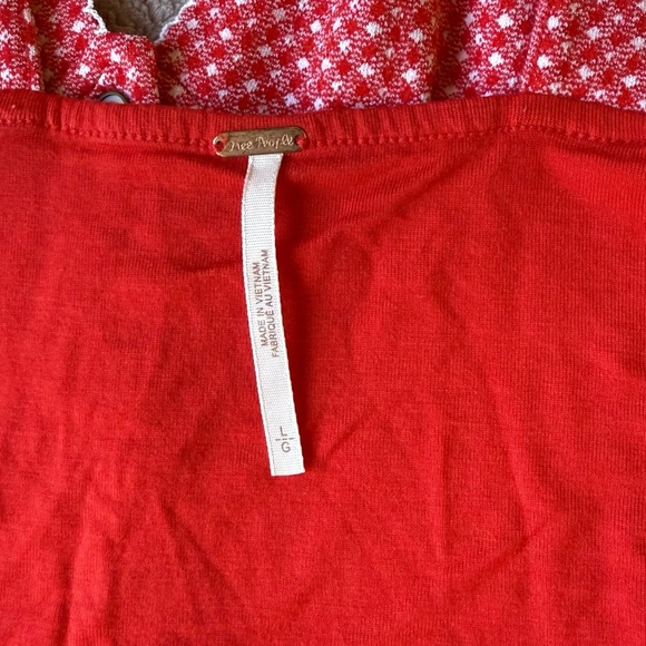 Free People Vibrant Red Knit Top - Picture 6 of 6